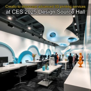 Read more about the article Creallo to showcase advanced 3D printing services at CES 2025 Design  Source Hall