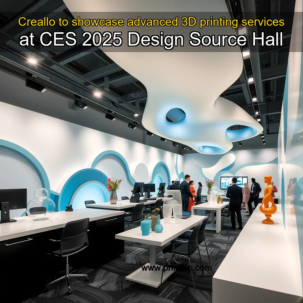 You are currently viewing Creallo to showcase advanced 3D printing services at CES 2025 Design  Source Hall
