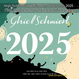 Read more about the article High School Graduation Announcements 2025 : Find the Perfect Wording and Templates