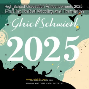 Read more about the article High School Graduation Announcements 2025 : Find the Perfect Wording and Templates