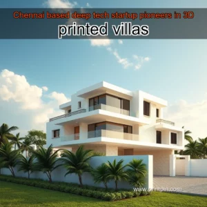 Read more about the article Chennai  based deep tech startup pioneers in 3D printed villas