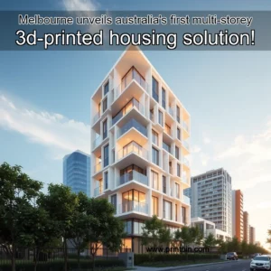Read more about the article Melbourne unveils australia’s first multi-storey 3d-printed housing solution!