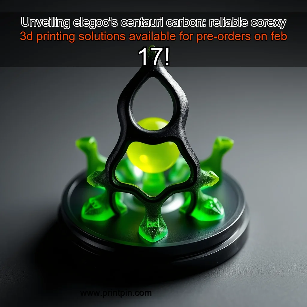 Read more about the article Unveiling elegoo’s centauri carbon: reliable corexy 3d printing solutions available for pre-orders on feb 17!