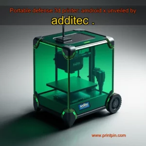 Read more about the article Portable defense 3d printer: amdroid x unveiled by additec 

.