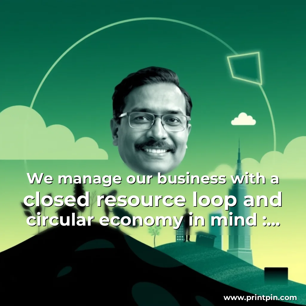 Read more about the article We manage our business with a closed resource loop and circular economy in mind : Satyajeet Satpathy of Epson