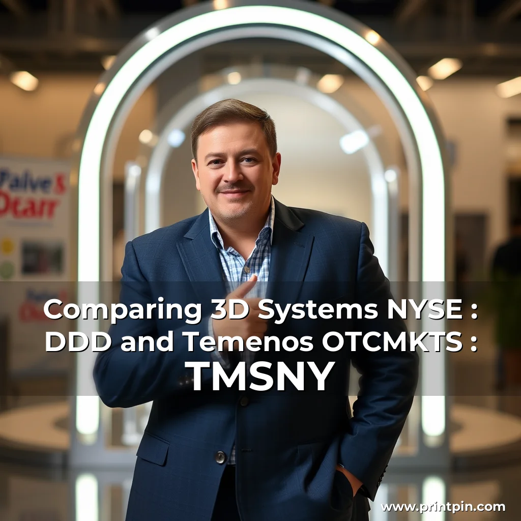 Artistic representation for Comparing 3D Systems NYSE : DDD and Temenos OTCMKTS : TMSNY