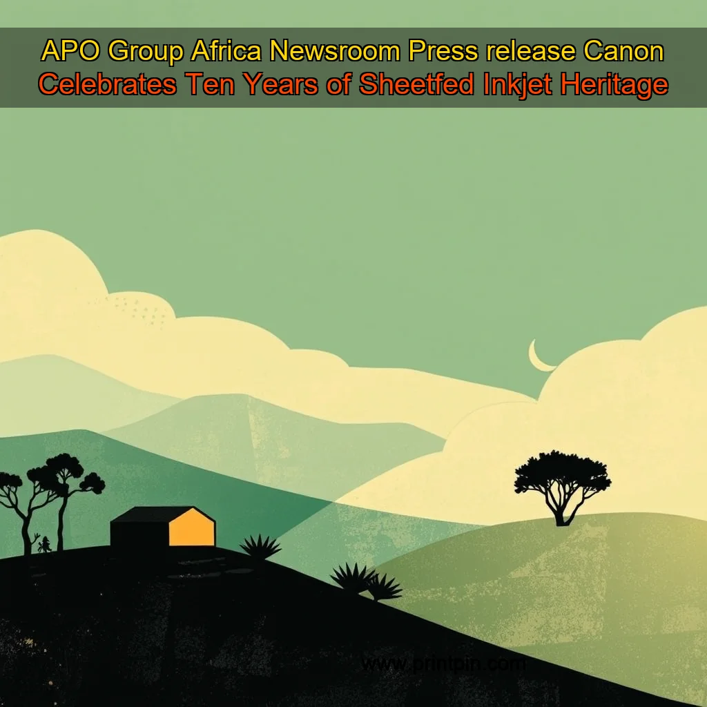 Read more about the article APO Group  Africa Newsroom  Press release  Canon Celebrates Ten Years of Sheetfed Inkjet Heritage