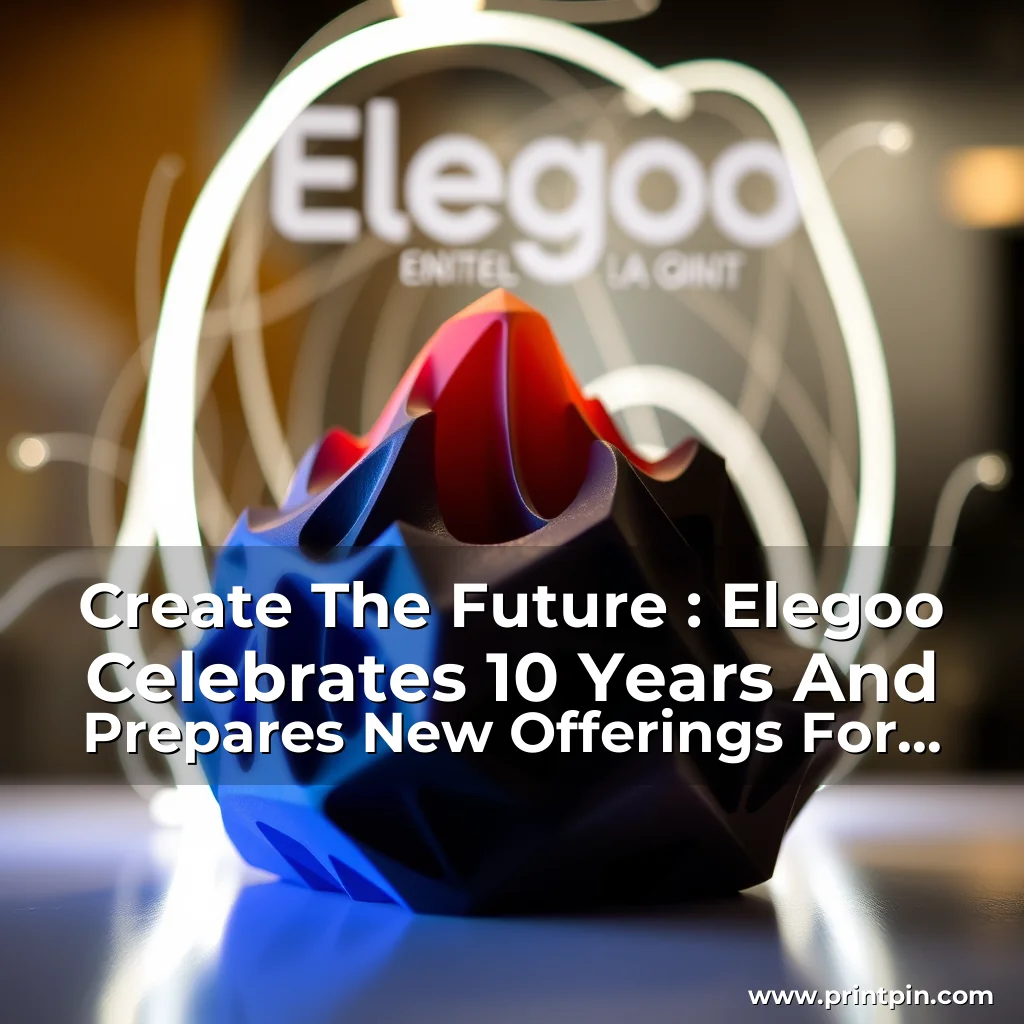 Read more about the article Create The Future : Elegoo Celebrates 10 Years And Prepares New Offerings For Global 3D Printing Community! The Title Is Already Engaging, Concise, And Within The Word Limit.