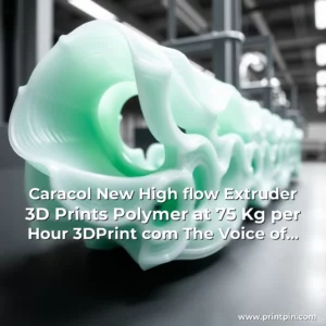 Read more about the article Caracol New High  flow Extruder 3D Prints Polymer at 75 Kg per Hour  3DPrint  com  The Voice of 3D Printing  Additive Manufacturing