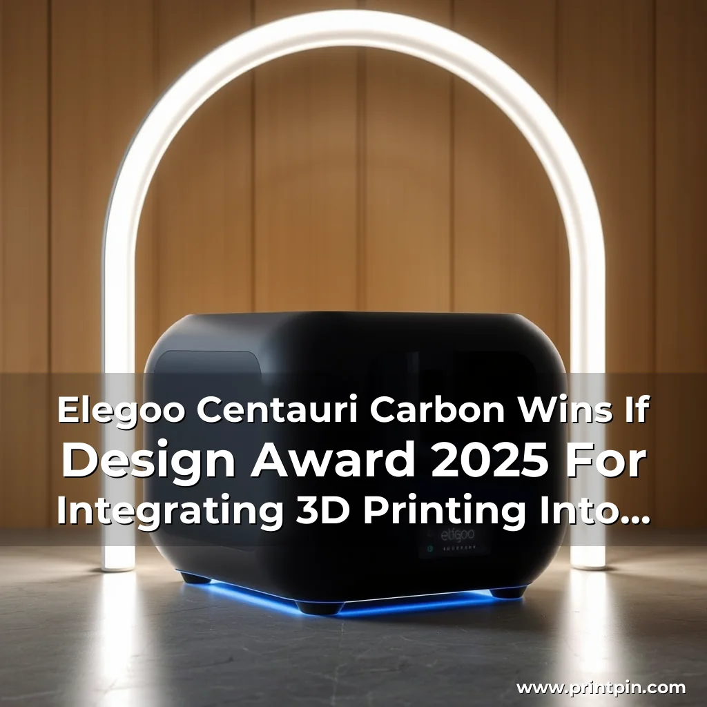 You are currently viewing Elegoo Centauri Carbon Wins If Design Award 2025 For Integrating 3D Printing Into Home Life!