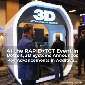 Artistic representation for At the RAPID+TCT Event in Detroit, 3D Systems Announces Key Advancements in Additive Manufacturing