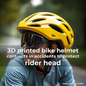Read more about the article 3D printed bike helmet contracts in accidents to protect rider head