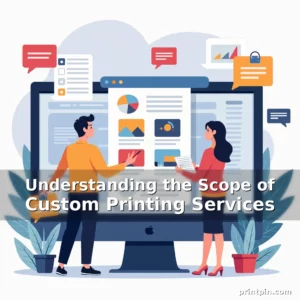 Artistic representation for Understanding the Scope of Custom Printing Services