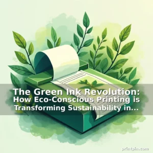 Read more about the article The Green Ink Revolution: How Eco-Conscious Printing is Transforming Sustainability in Print Media