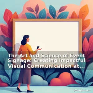 Artistic representation for The Art and Science of Event Signage: Creating Impactful Visual Communication at Events