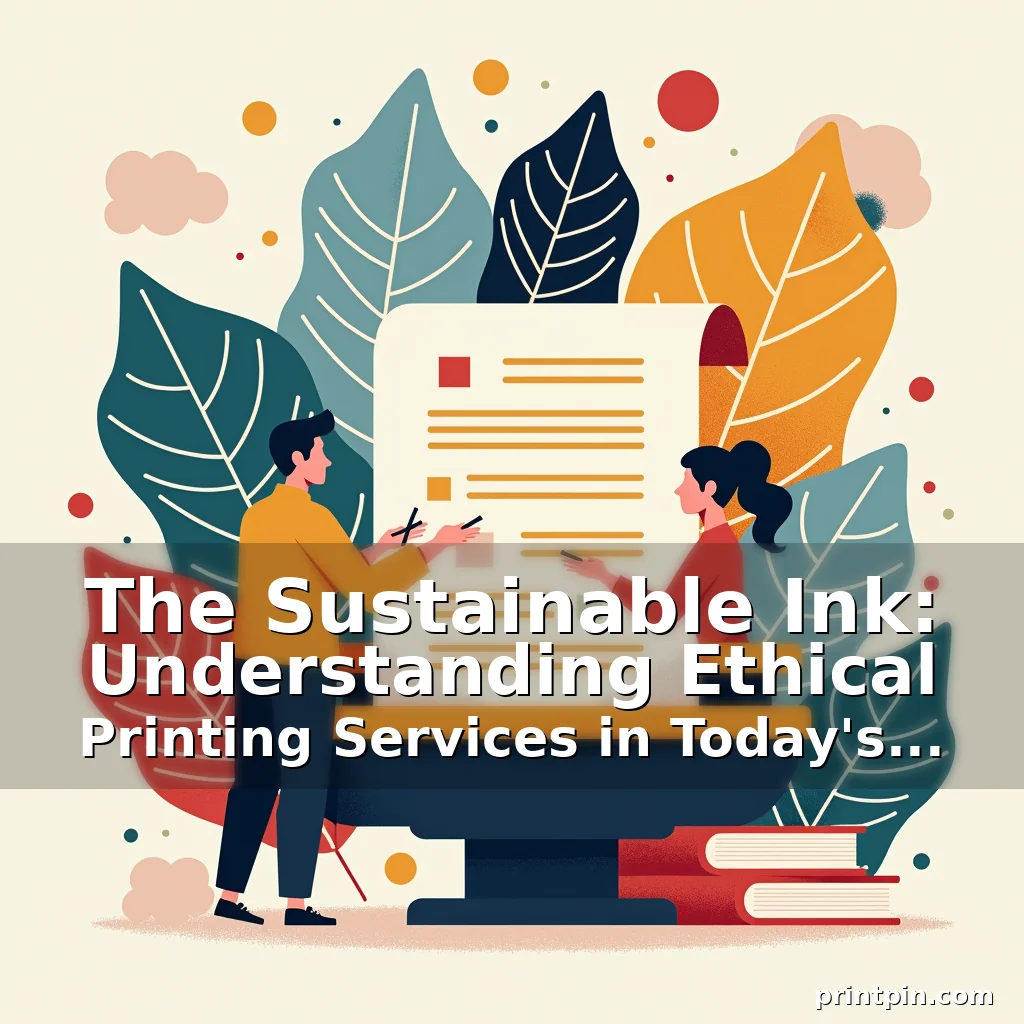 Read more about the article The Sustainable Ink: Understanding Ethical Printing Services in Today’s World