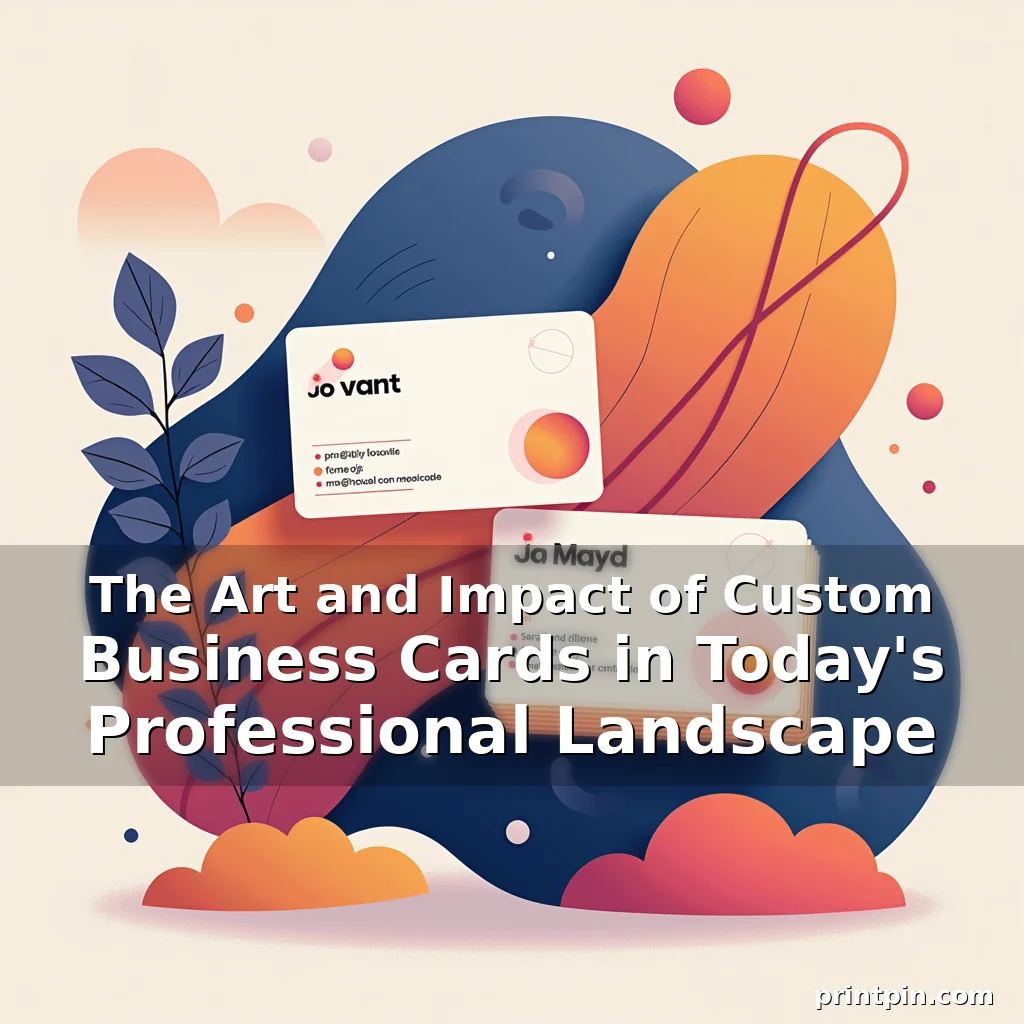 Read more about the article The Art and Impact of Custom Business Cards in Today’s Professional Landscape