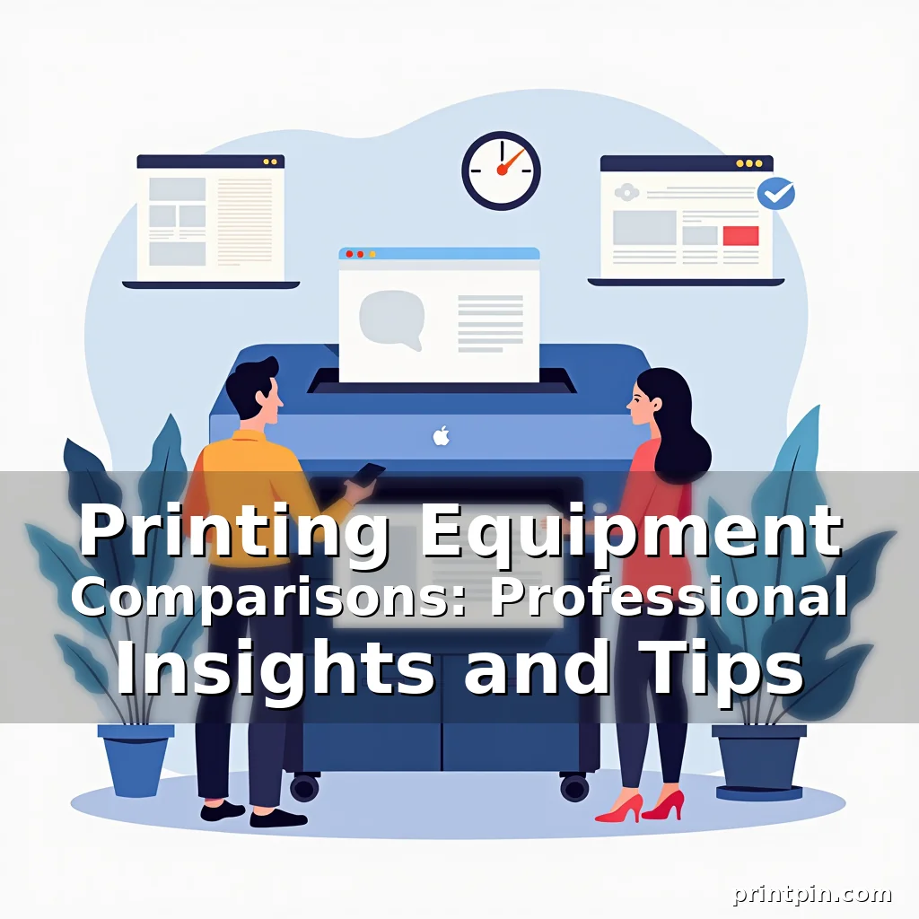 Read more about the article Printing Equipment Comparisons: Professional Insights and Tips