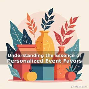 Artistic representation for Understanding the Essence of Personalized Event Favors