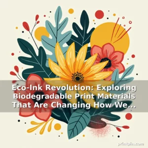 Artistic representation for Eco-Ink Revolution: Exploring Biodegradable Print Materials That Are Changing How We Communicate