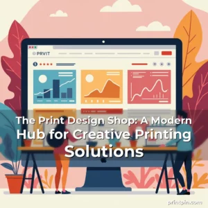 Artistic representation for The Print Design Shop: A Modern Hub for Creative Printing Solutions