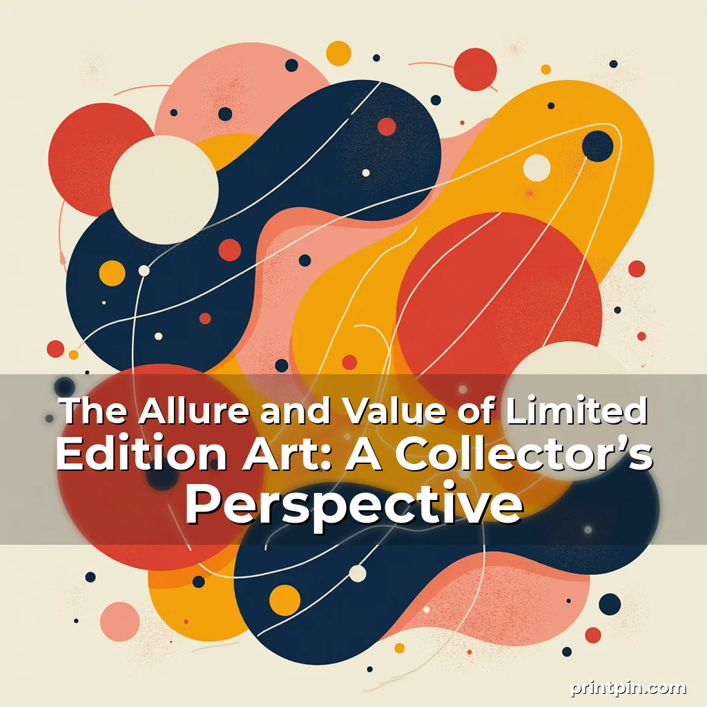 Read more about the article The Allure and Value of Limited Edition Art: A Collector’s Perspective