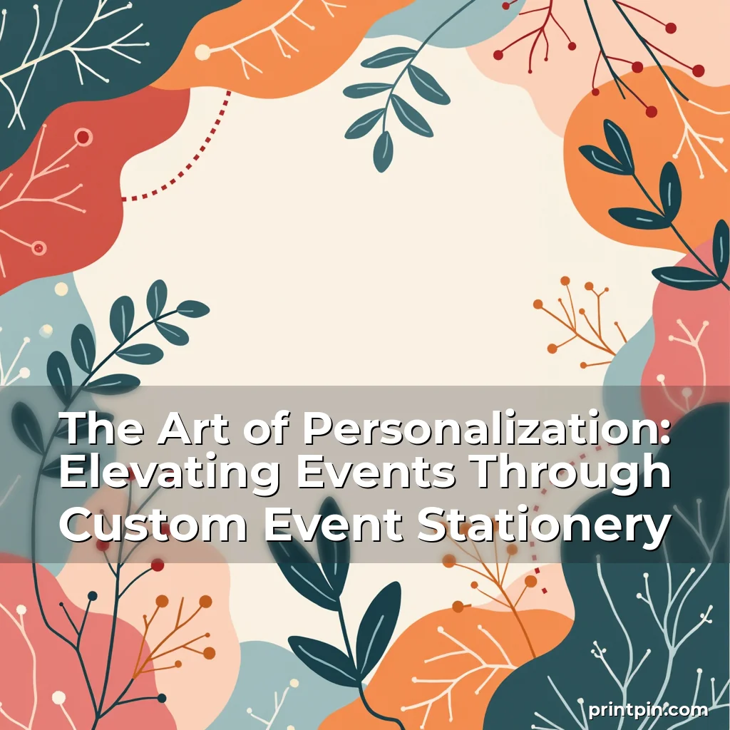 Read more about the article The Art of Personalization: Elevating Events Through Custom Event Stationery