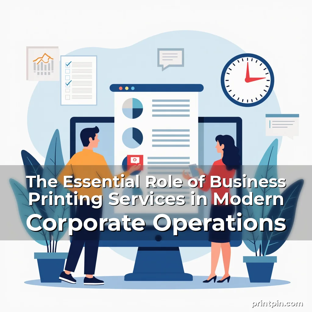 Read more about the article The Essential Role of Business Printing Services in Modern Corporate Operations