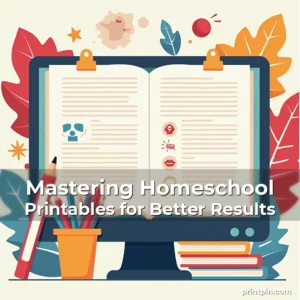 Read more about the article Mastering Homeschool Printables for Better Results