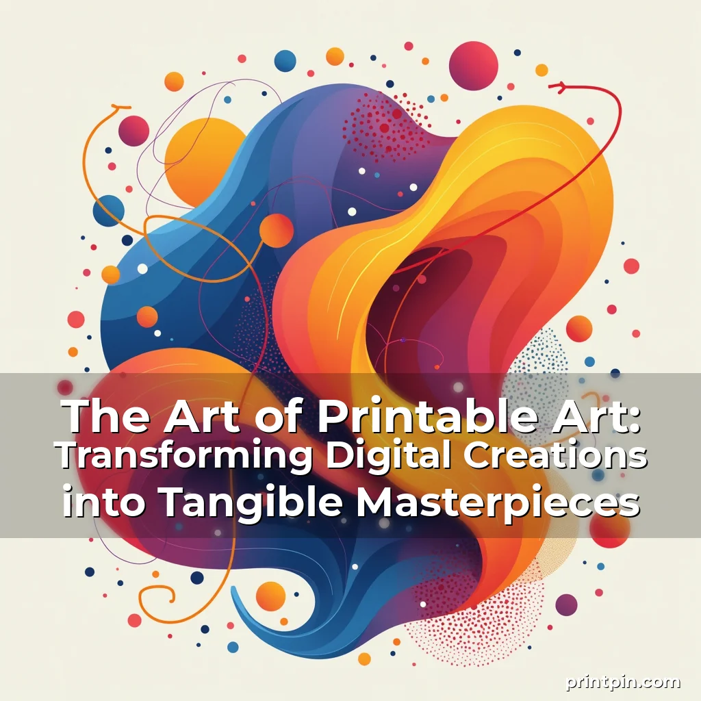 Read more about the article The Art of Printable Art: Transforming Digital Creations into Tangible Masterpieces