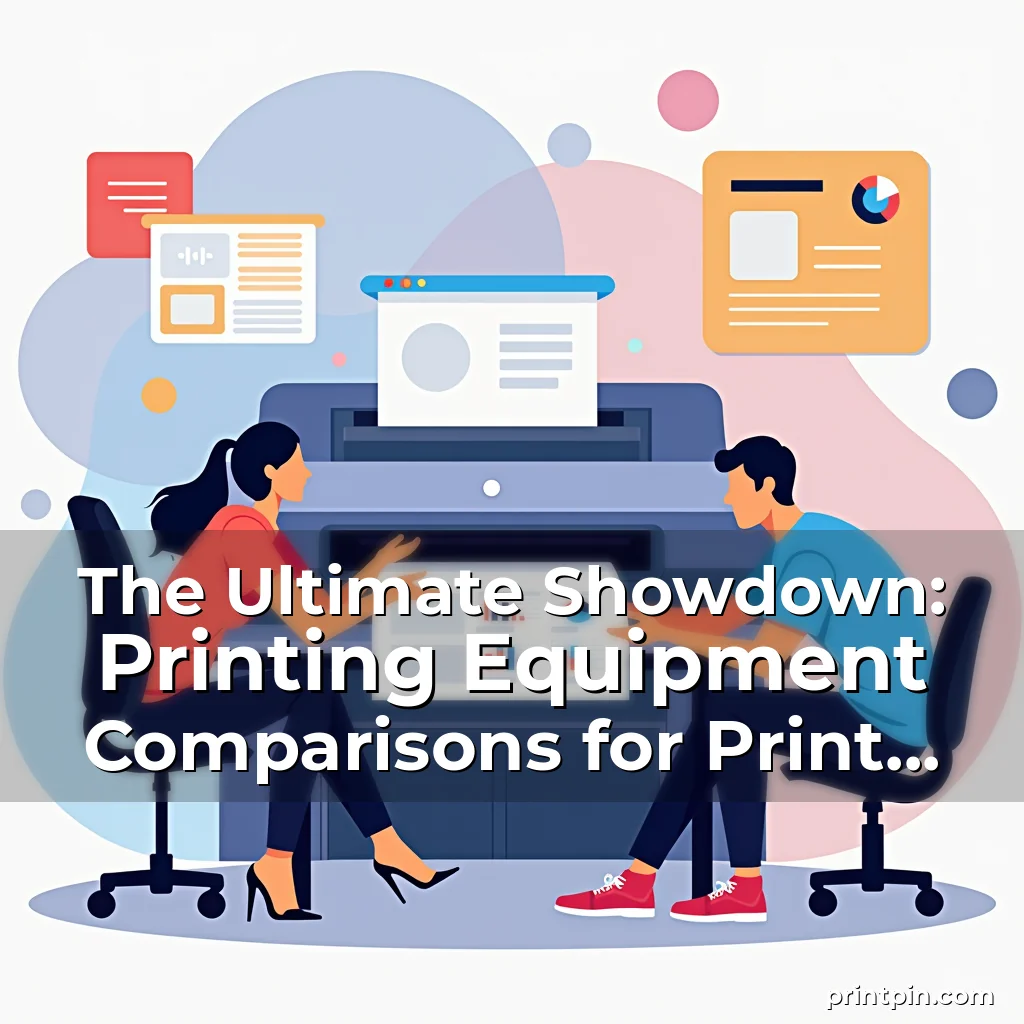 Read more about the article The Ultimate Showdown: Printing Equipment Comparisons for Print Professionals and Enthusiasts